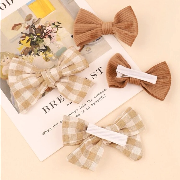 4pc toddler plaid bow - Picture 2 of 3